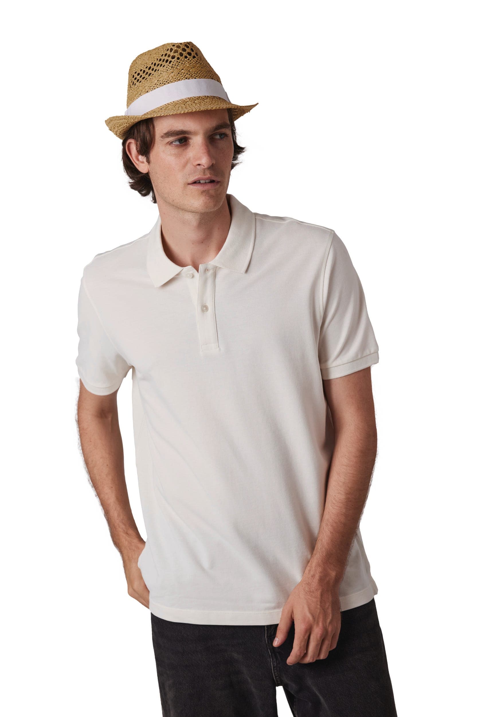 Chapeau style Panama en situation