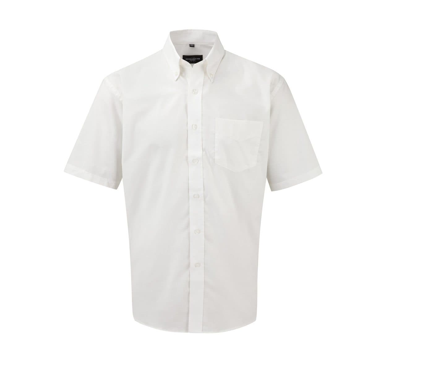 MEN'S SHORT SLEEVE CLASSIC OXFORD SHIRT coloris Blanc