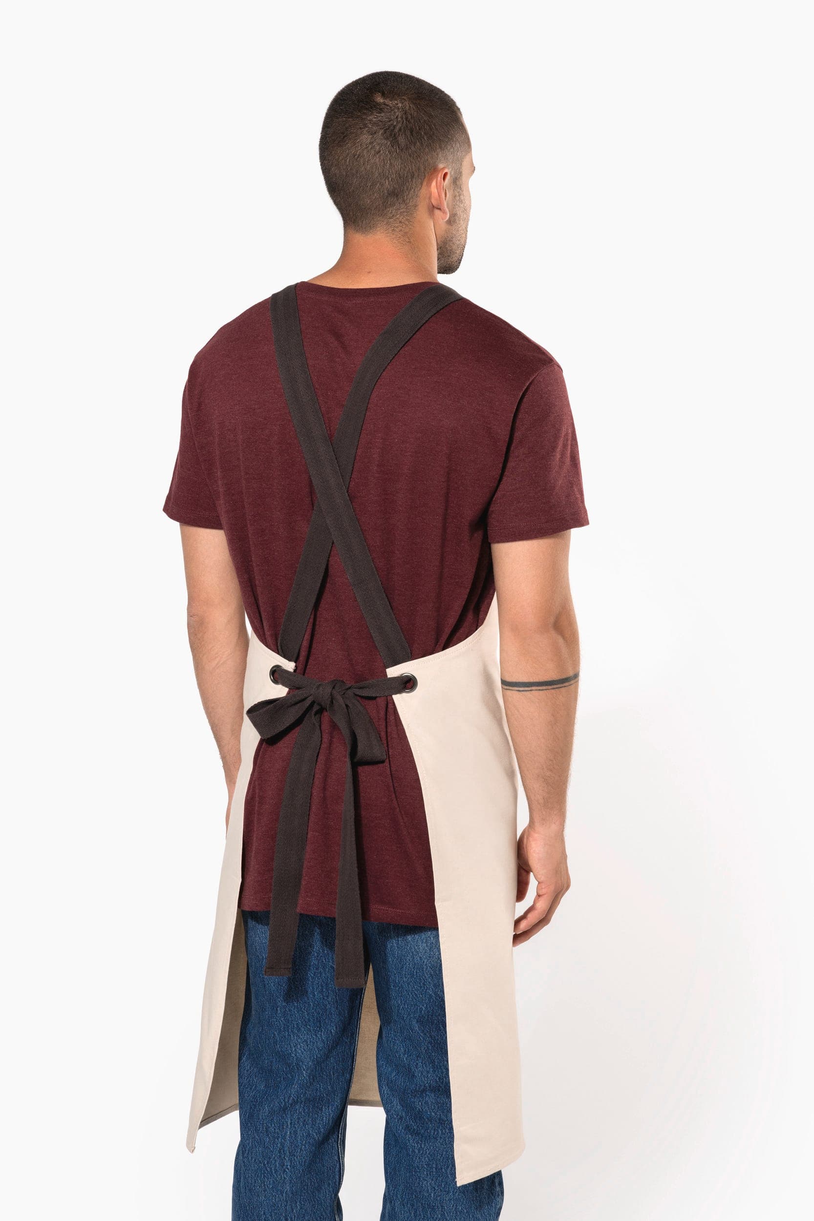 Tablier coton Bio en situation