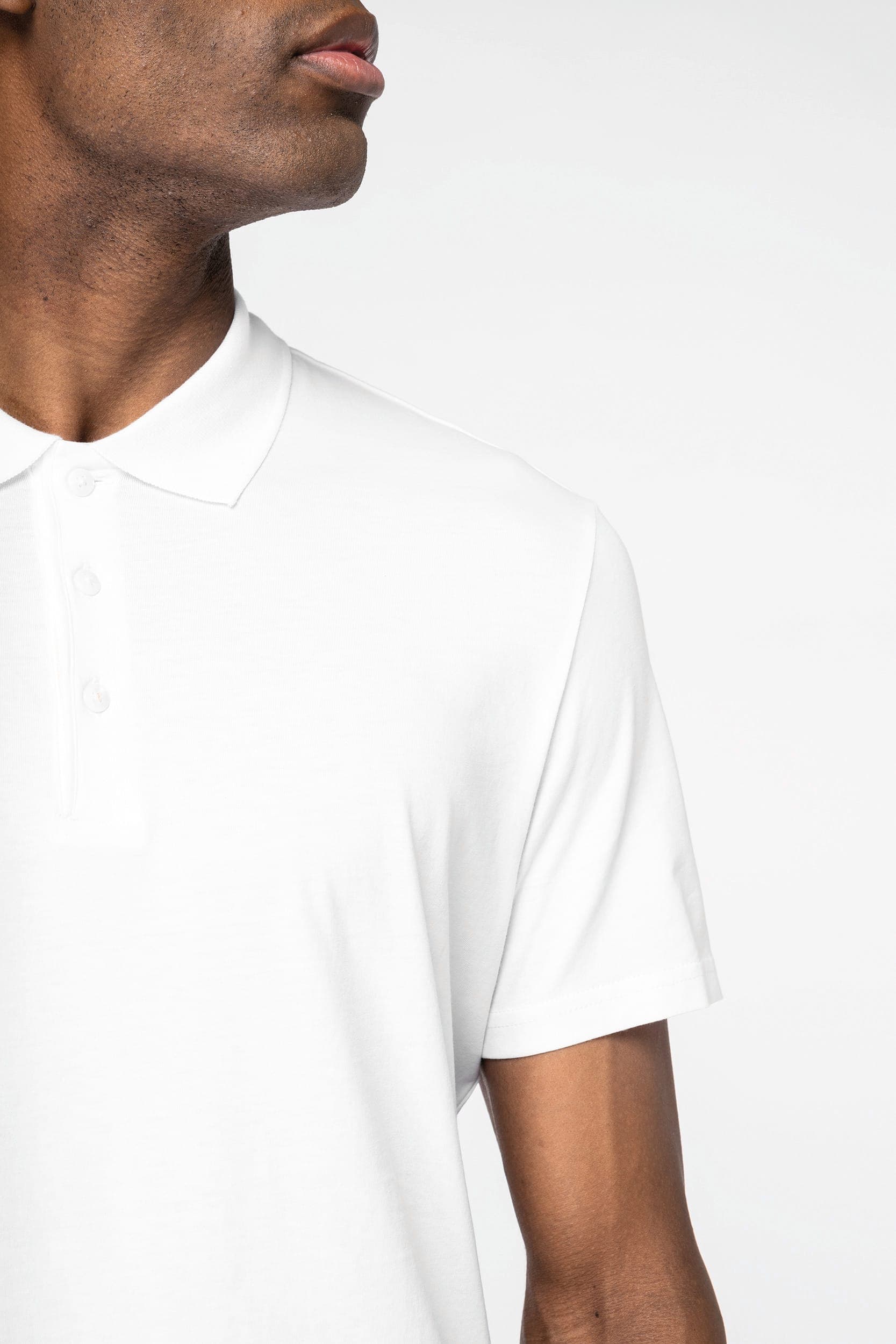 Polo en jersey écoresponsable homme en situation