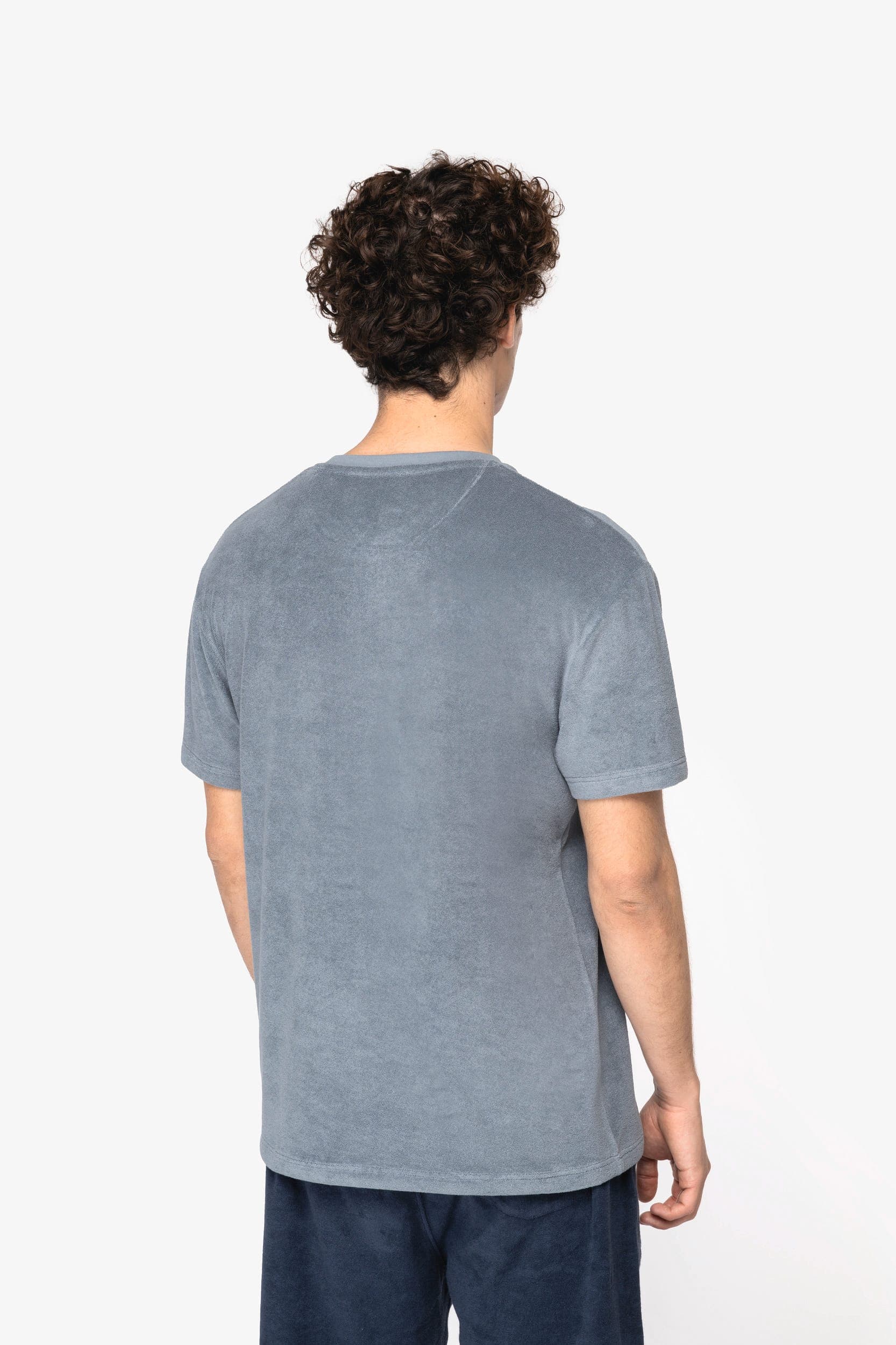 T-shirt écoresponsable en éponge homme en situation