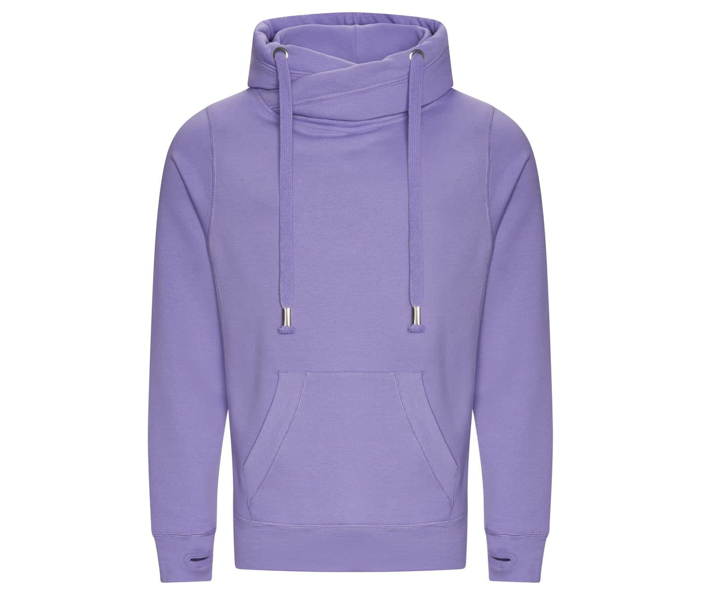 CROSS NECK HOODIE coloris Lavande Digital