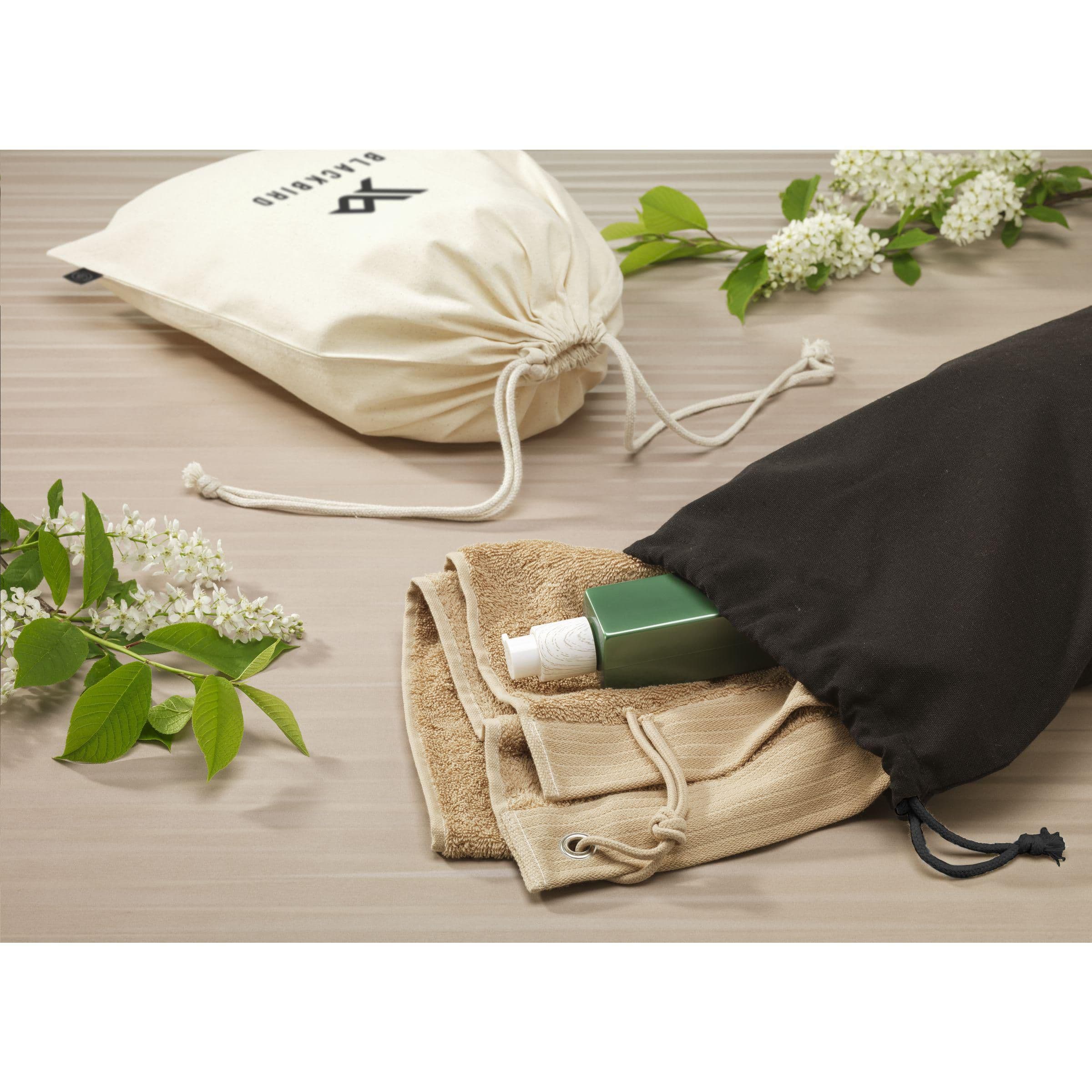 Pochette cadeau coton GRS recyclé (150 g/m²) L en situation