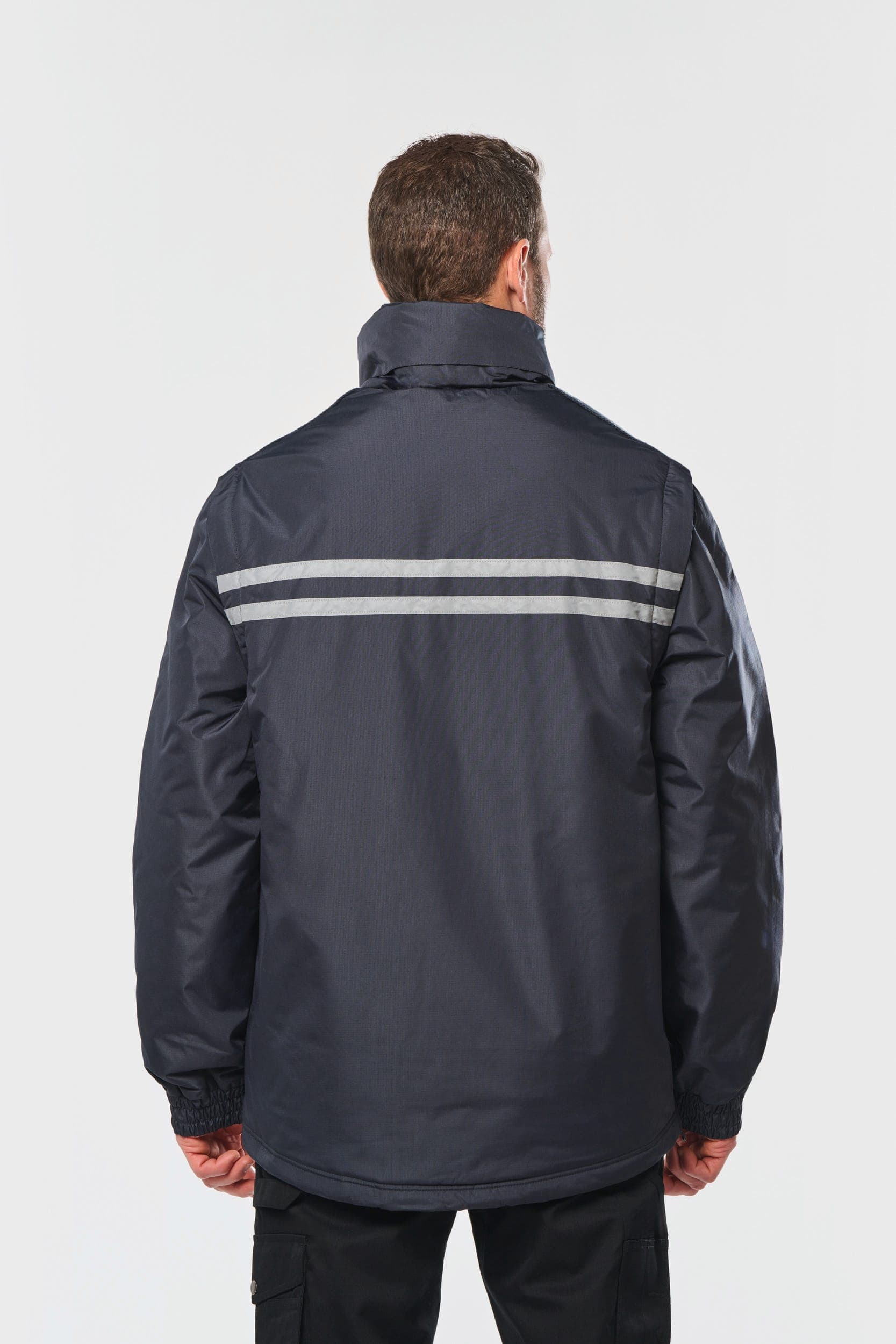 Parka workwear manches amovibles homme en situation