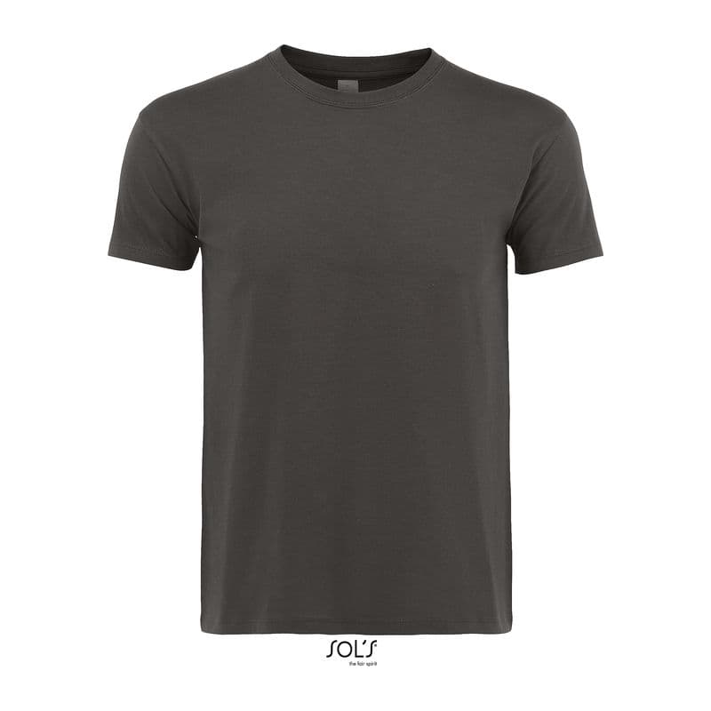 SOL'S REGENT UNISEX ROUND COLLAR T-SHIRT coloris Gris foncé