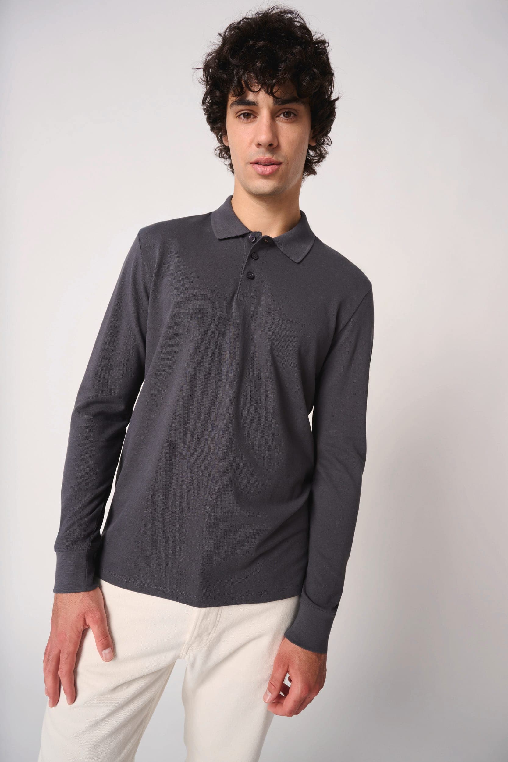 Polo piqué LSL homme en situation