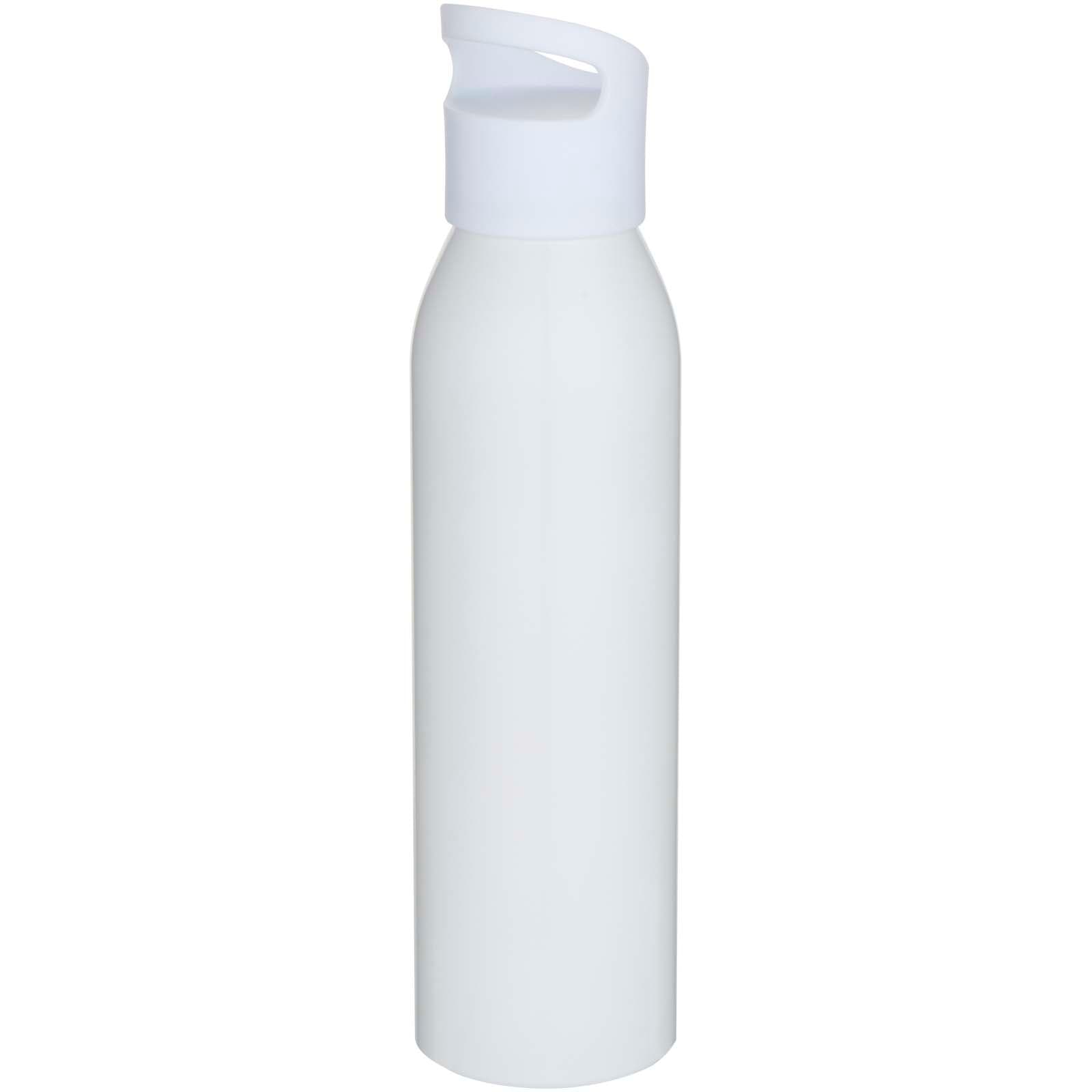 Bouteille d’eau Sky de 650 ml en acier inoxydable recyclé certifié RCS à simple paroi coloris Blanc