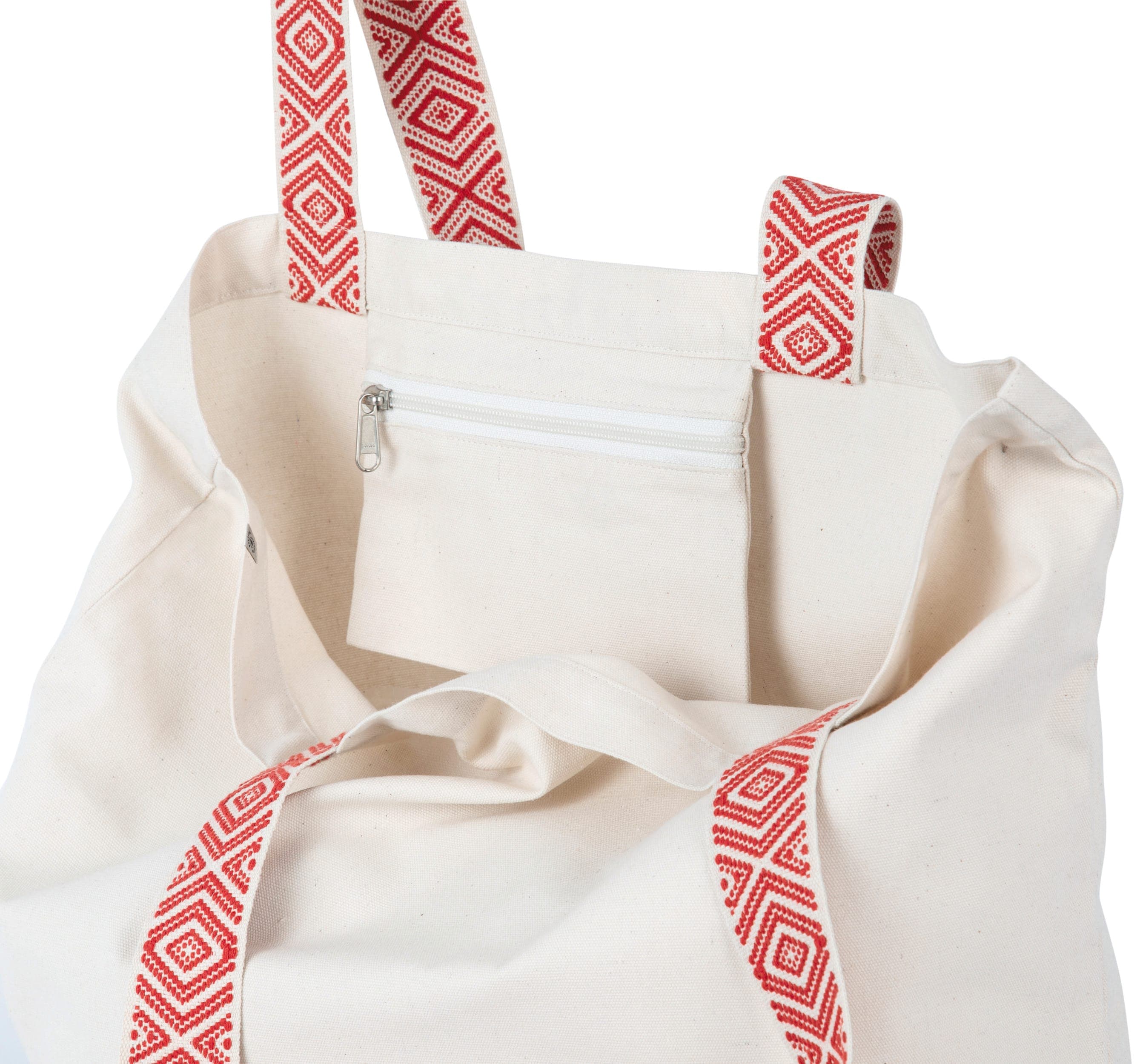 Grand sac shopping recyclé en situation