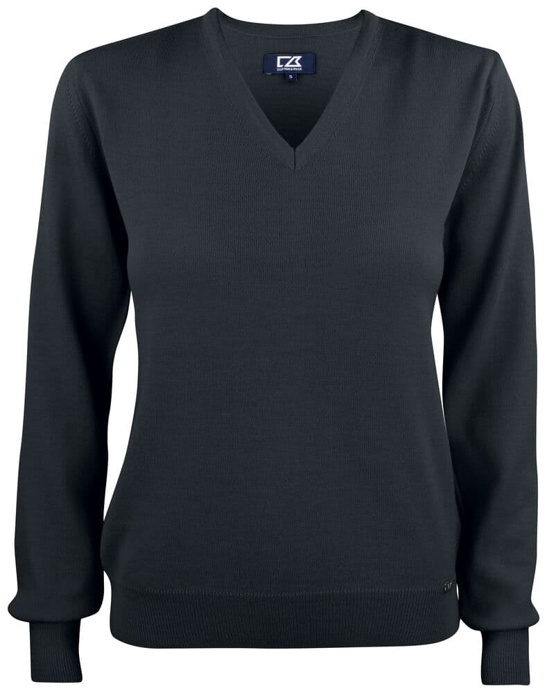 Pull col V Cutter & Buck Everett 2.0 femme coloris Noir
