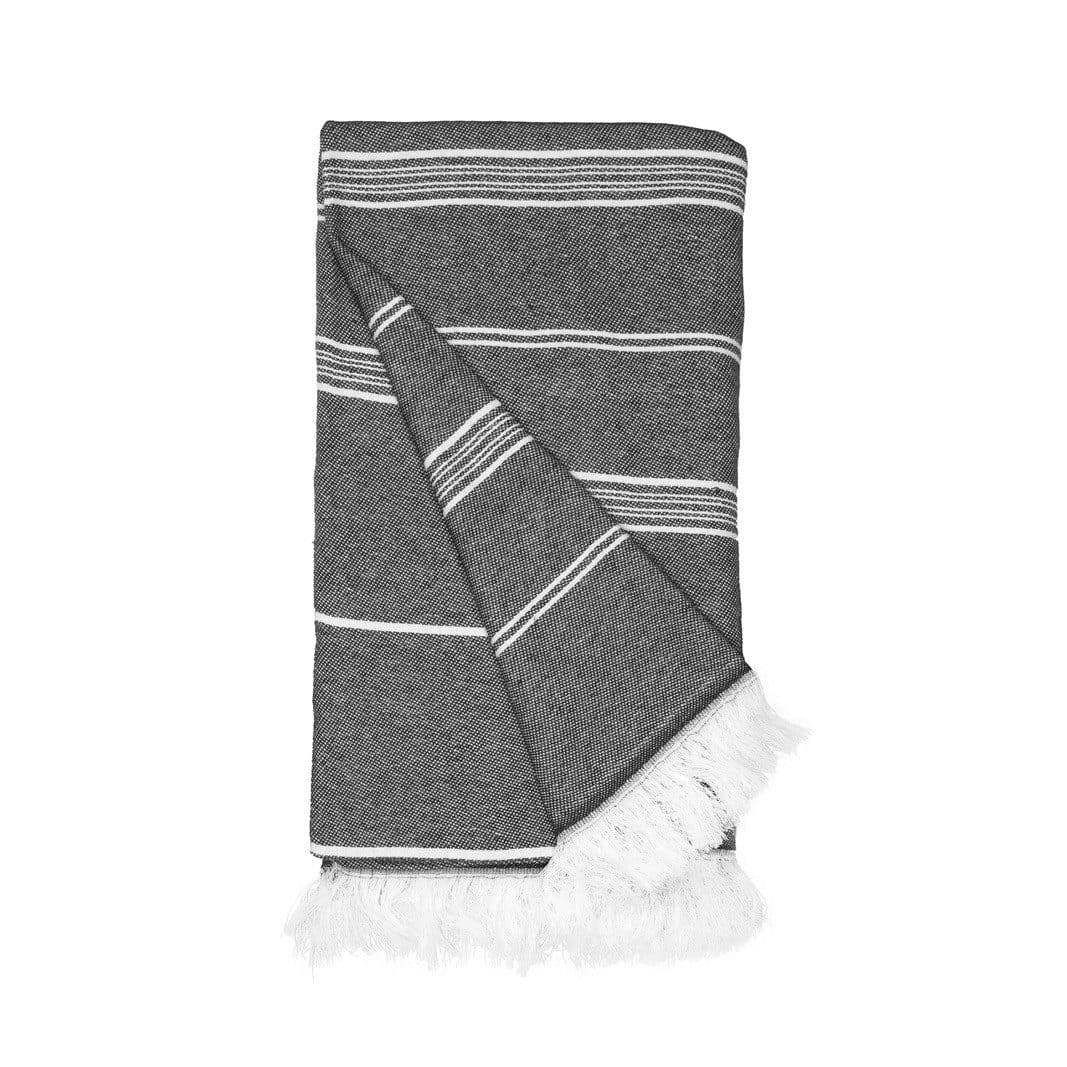 RECYCLED HAMAM TOWEL coloris Gris acier