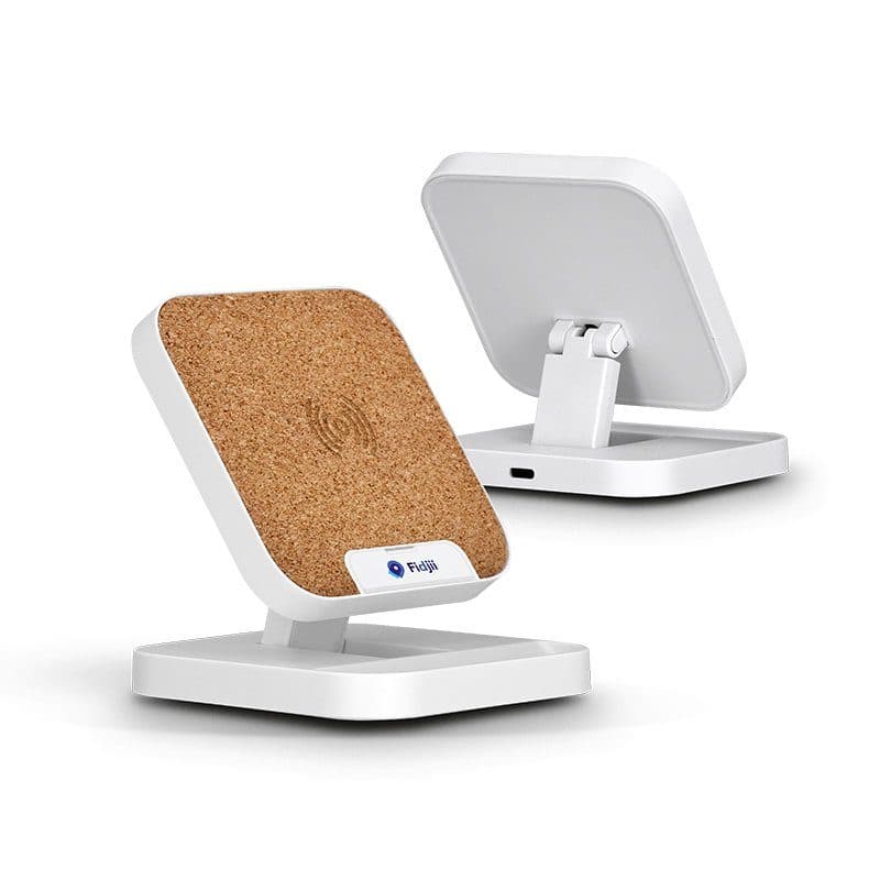 CHARGEUR PAR INDUCTION RAPIDE 10W & SUPPORT DE TELEPHONE en situation