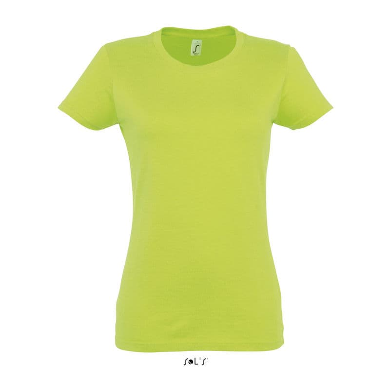 SOL'S IMPERIAL WOMAN ROUND COLLAR T-SHIRT coloris Vert pomme