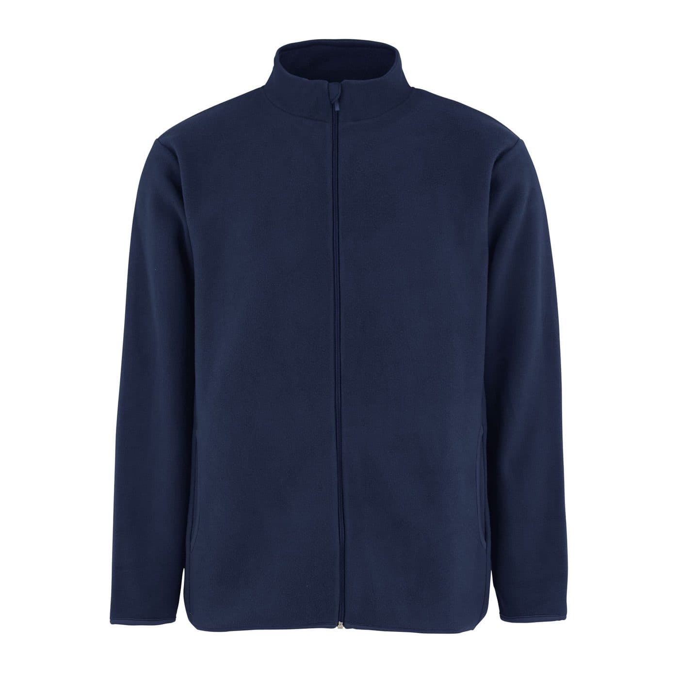 RECYCLED FLEECE JACKET coloris Marine
