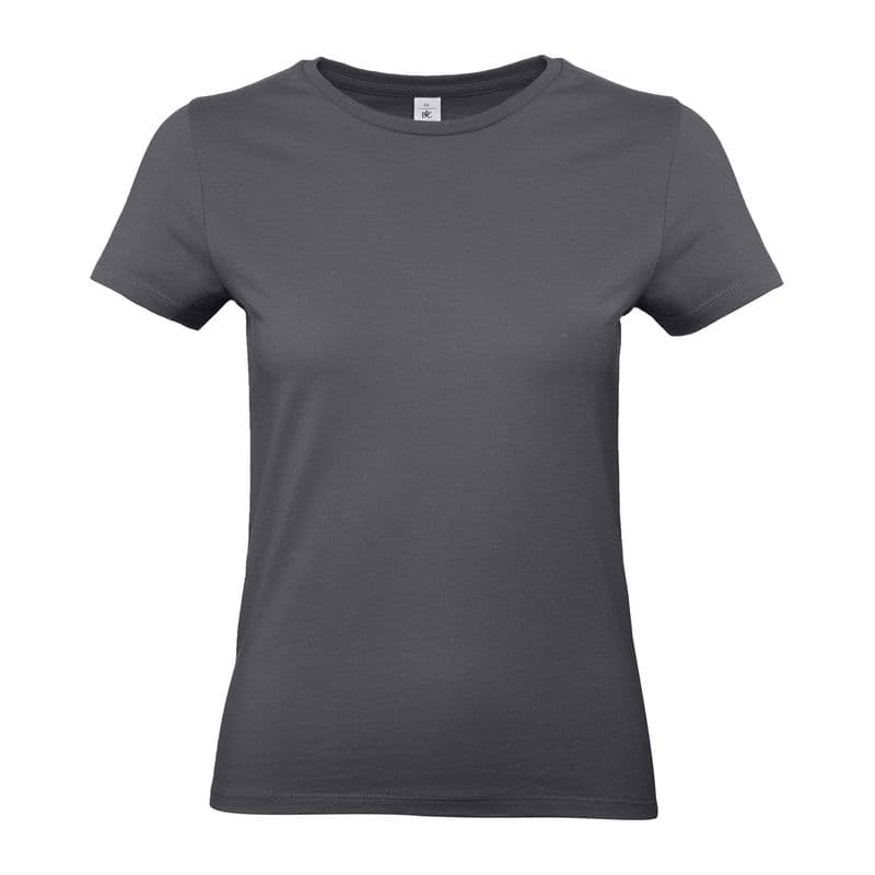B&C #E190 /WOMEN T-SHIRT coloris Gris foncé
