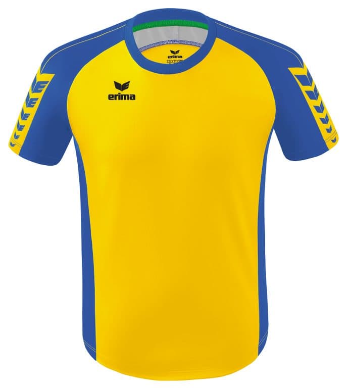 Maillot SIX WINGS coloris Jaune / Bleu roi