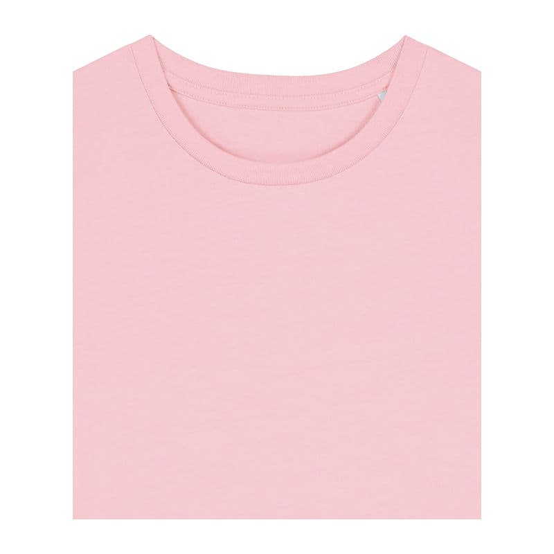Stella Ella women's fitted t-shirt coloris Rose Cotton