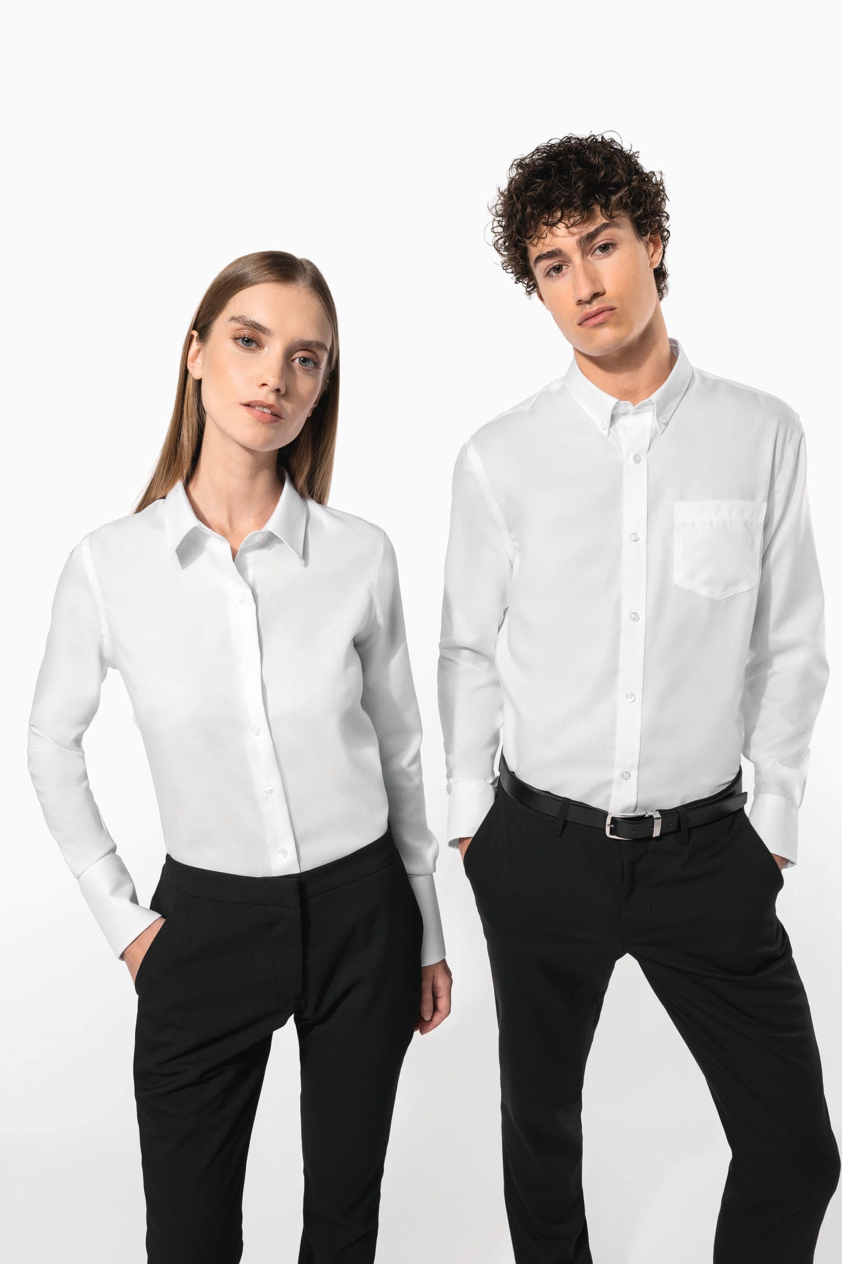 Chemise manches longues sans repassage en situation