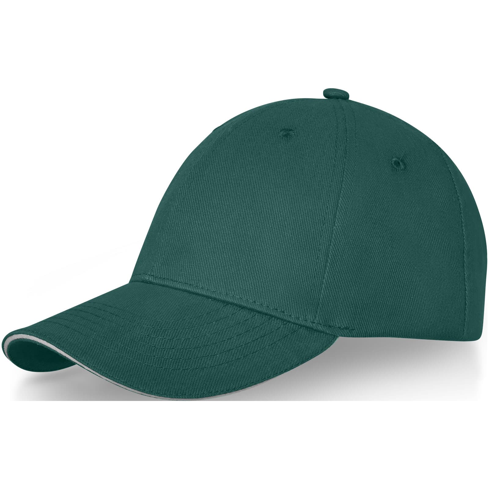Casquette sandwich de 260 g/m² Darton 6 panneaux coloris Vert forêt