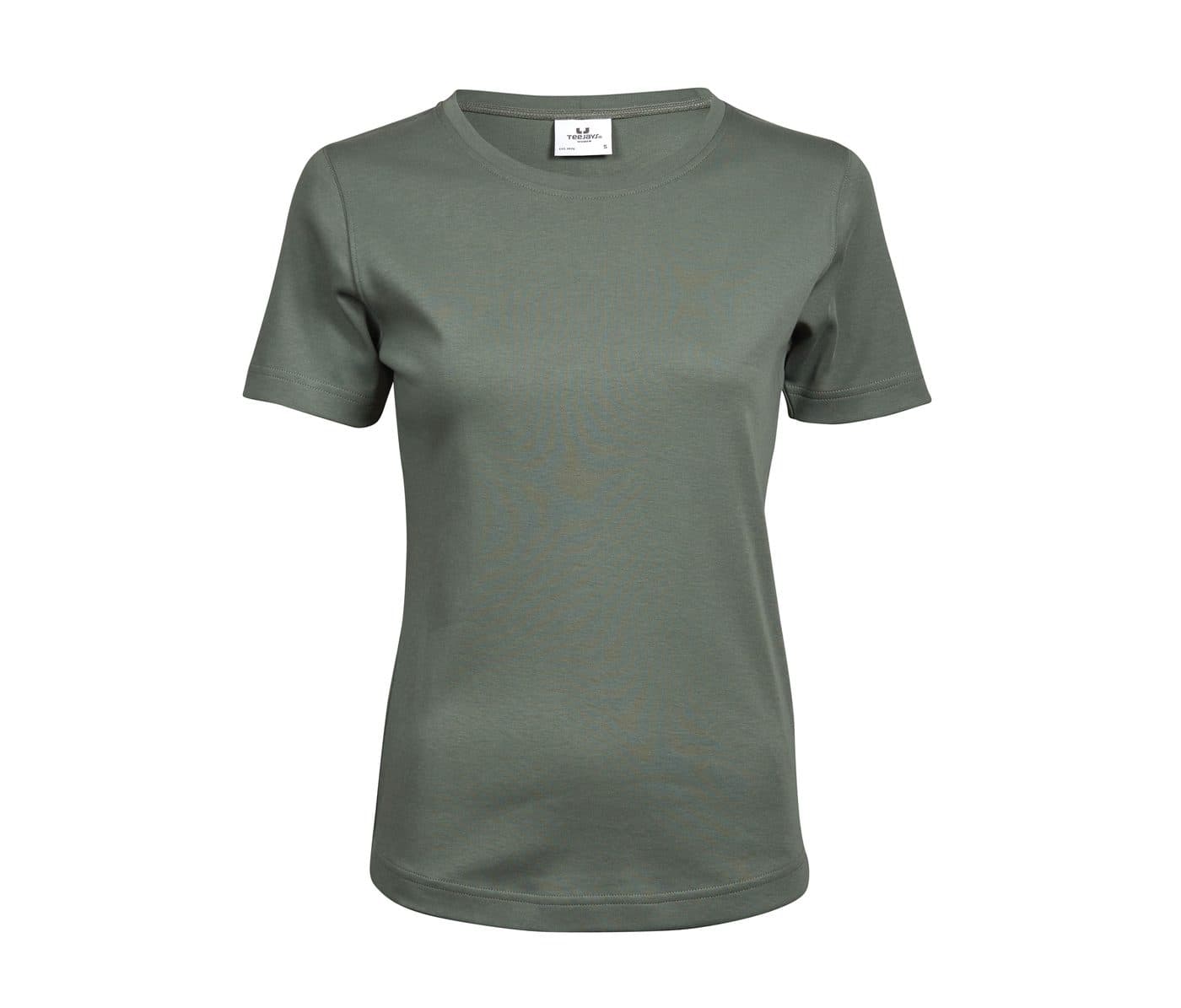 LADIES INTERLOCK TEE coloris Vert feuille