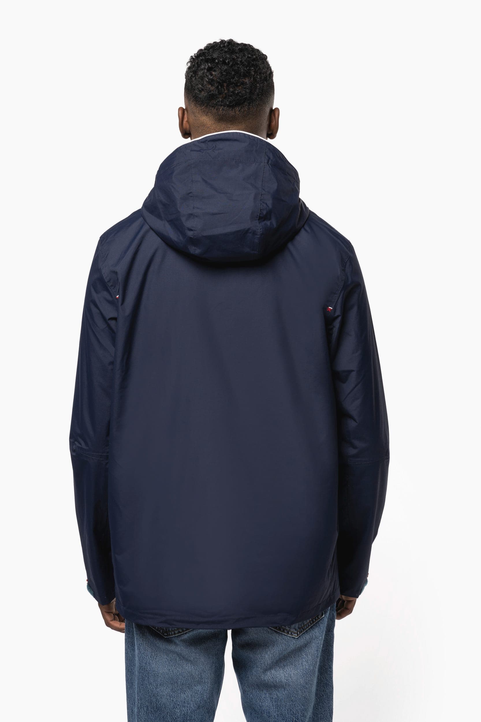 Veste imperméable unisexe en situation