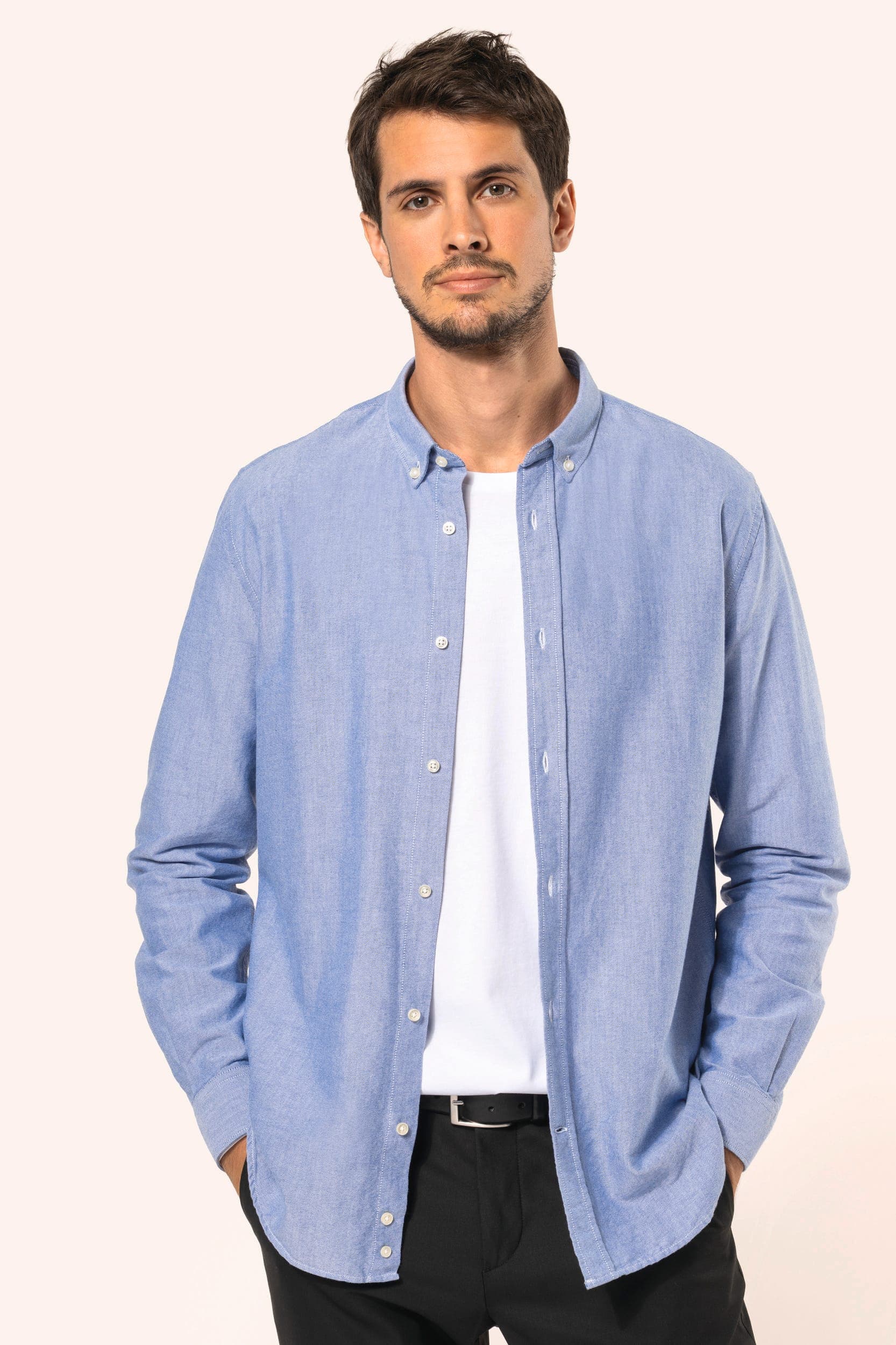 Chemise Oxford manches longues homme en situation
