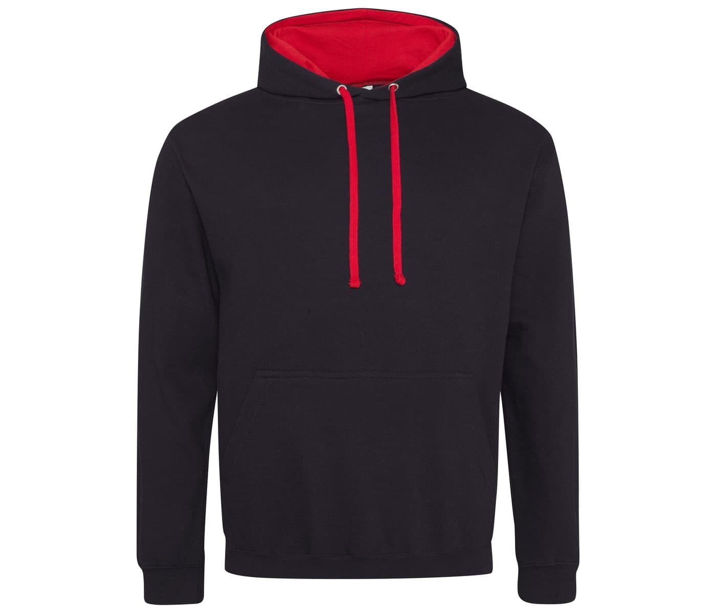 VARSITY HOODIE coloris Noir jais / Rouge feu