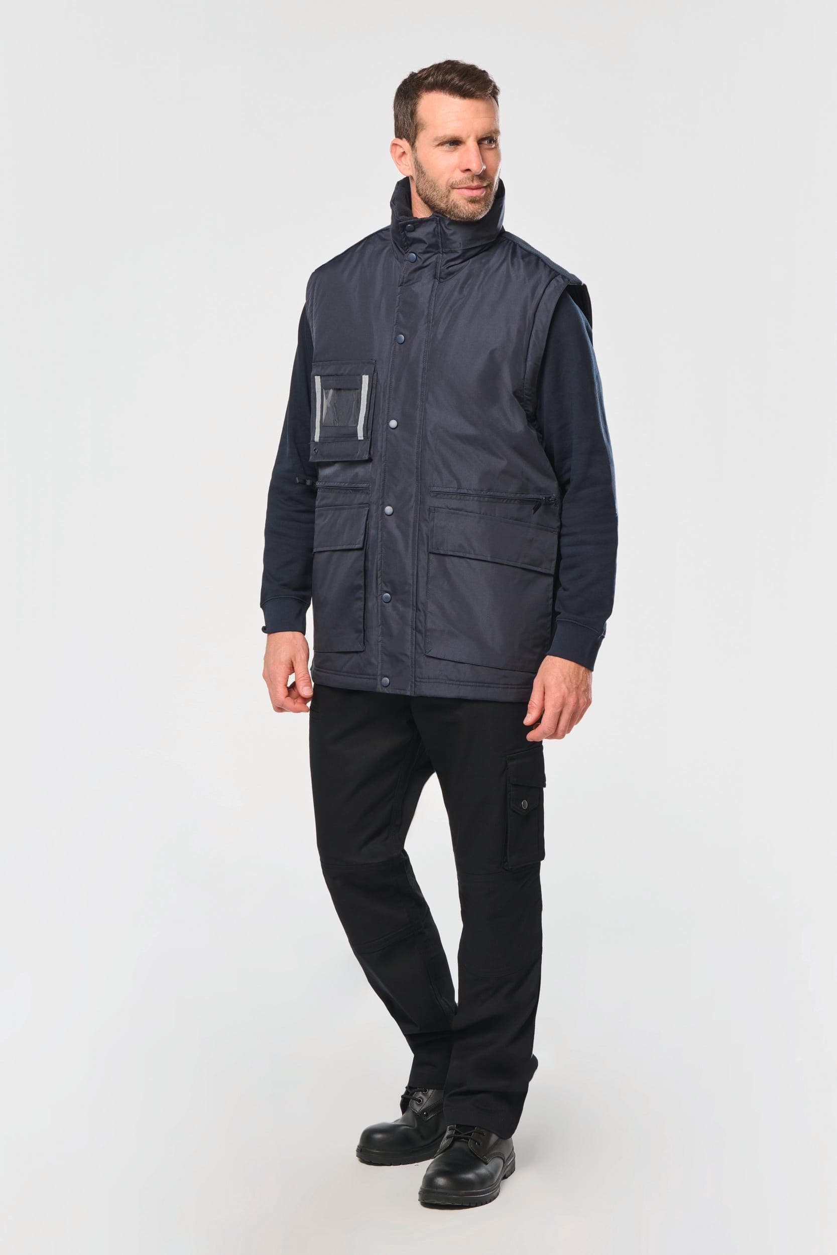 Parka workwear manches amovibles homme en situation