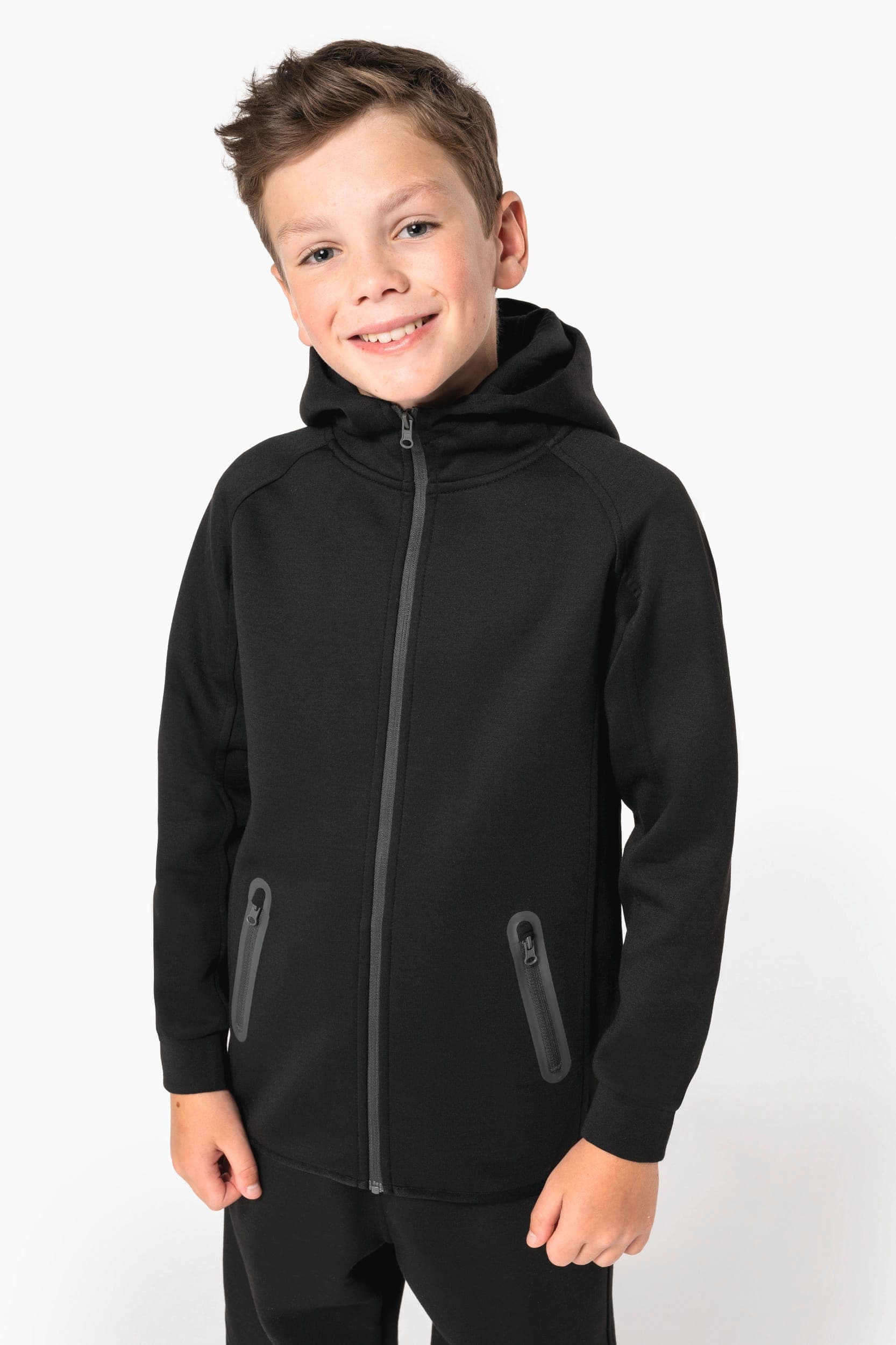 Veste à capuche performance enfant en situation