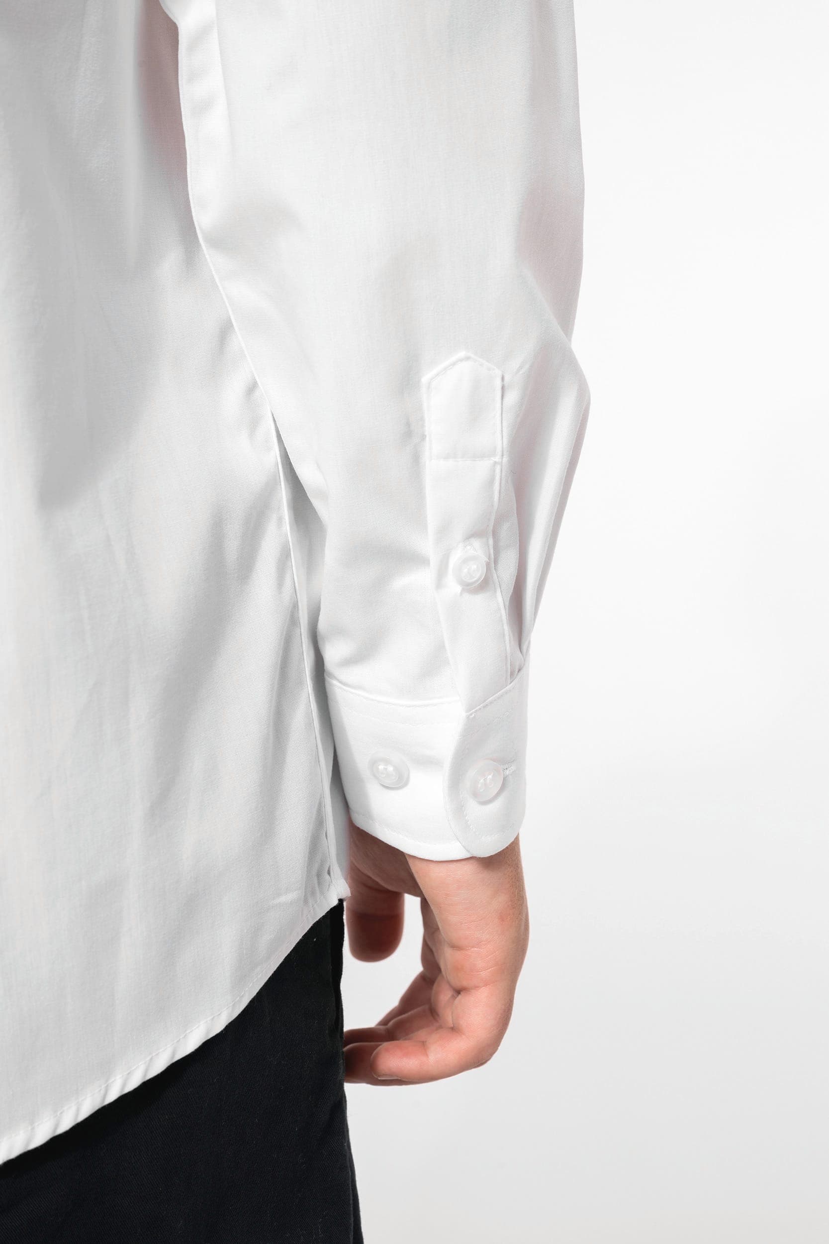 Chemise popeline manches longues enfant en situation