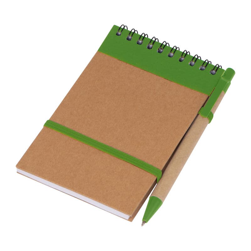 Bloc-notes à faire avec stylo coloris Vert