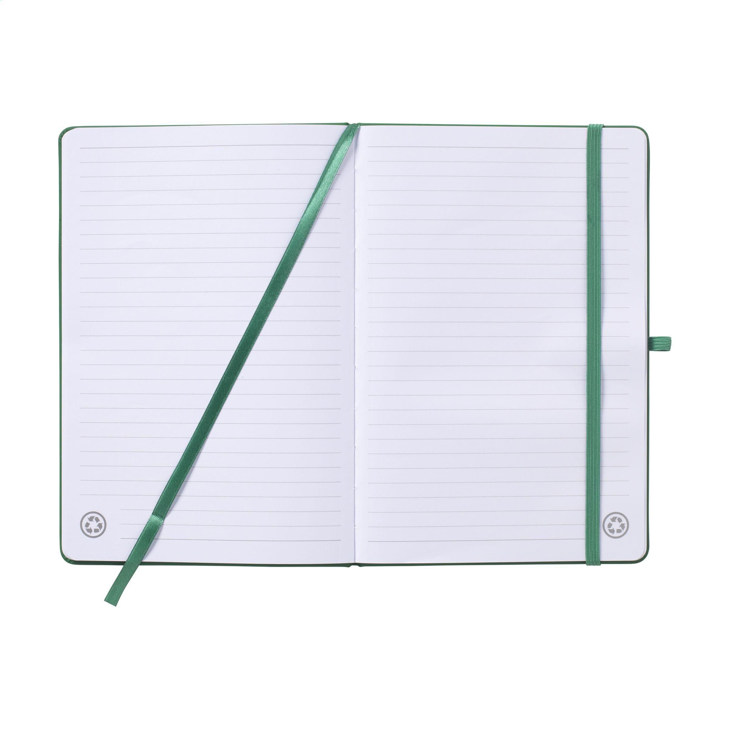 Carnet de notes A5 recyclé GRS en situation