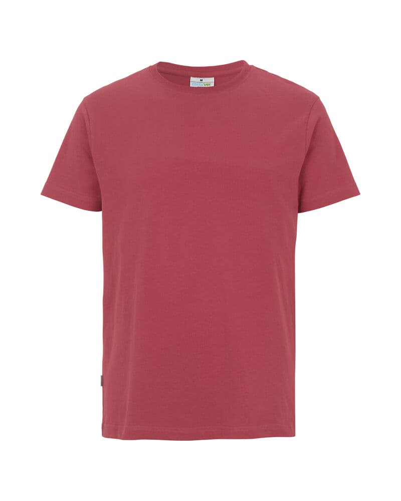 T-SHIRT HOMME - CERTIFIÉ GOTS coloris Rouge Rouille