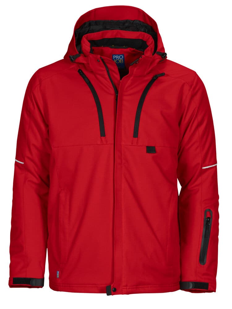 3407 VESTE SOFTSHELL DOUBLÉE coloris Rouge