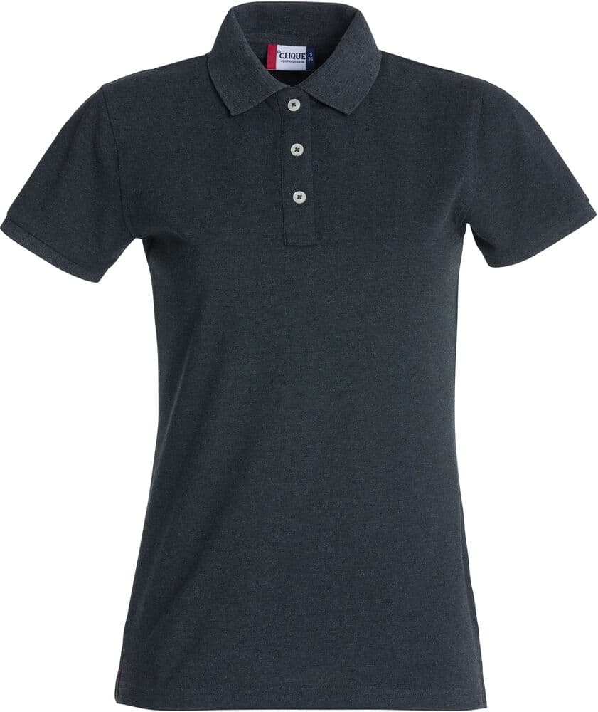 Clique Stretch Premium Polo Women coloris Anthracite chiné