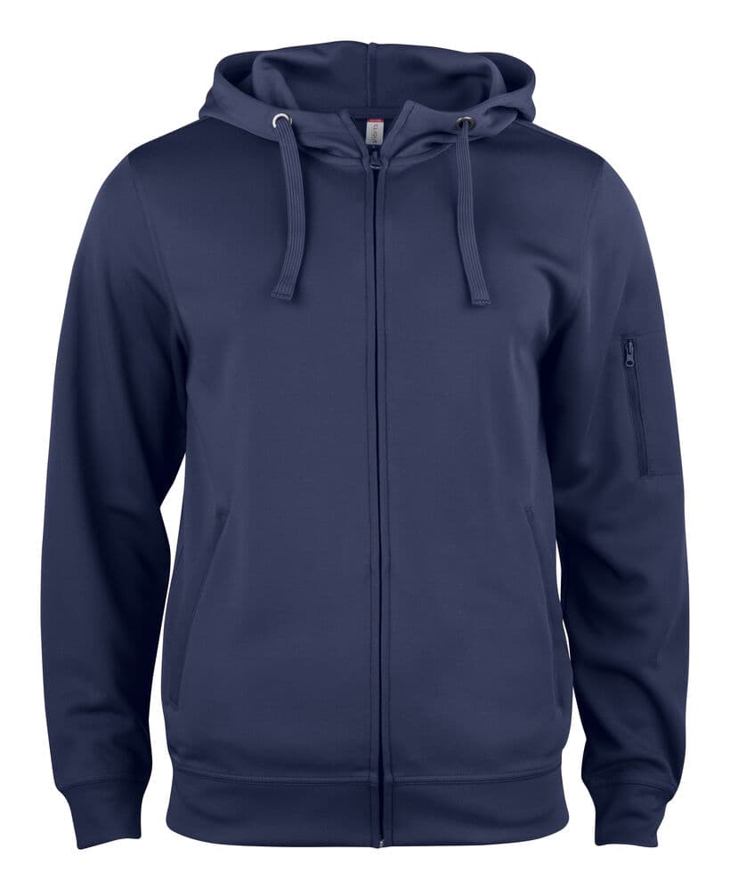 Clique Basic Active Hoody FZ coloris Marine foncé