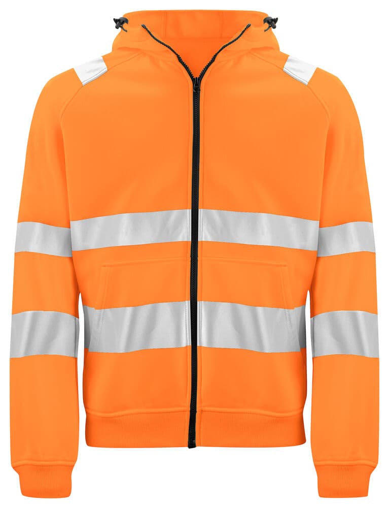6132 HOODIE SIGNALISATION EN ISO 20471 CLASSE 3/2 coloris Orange / Noir