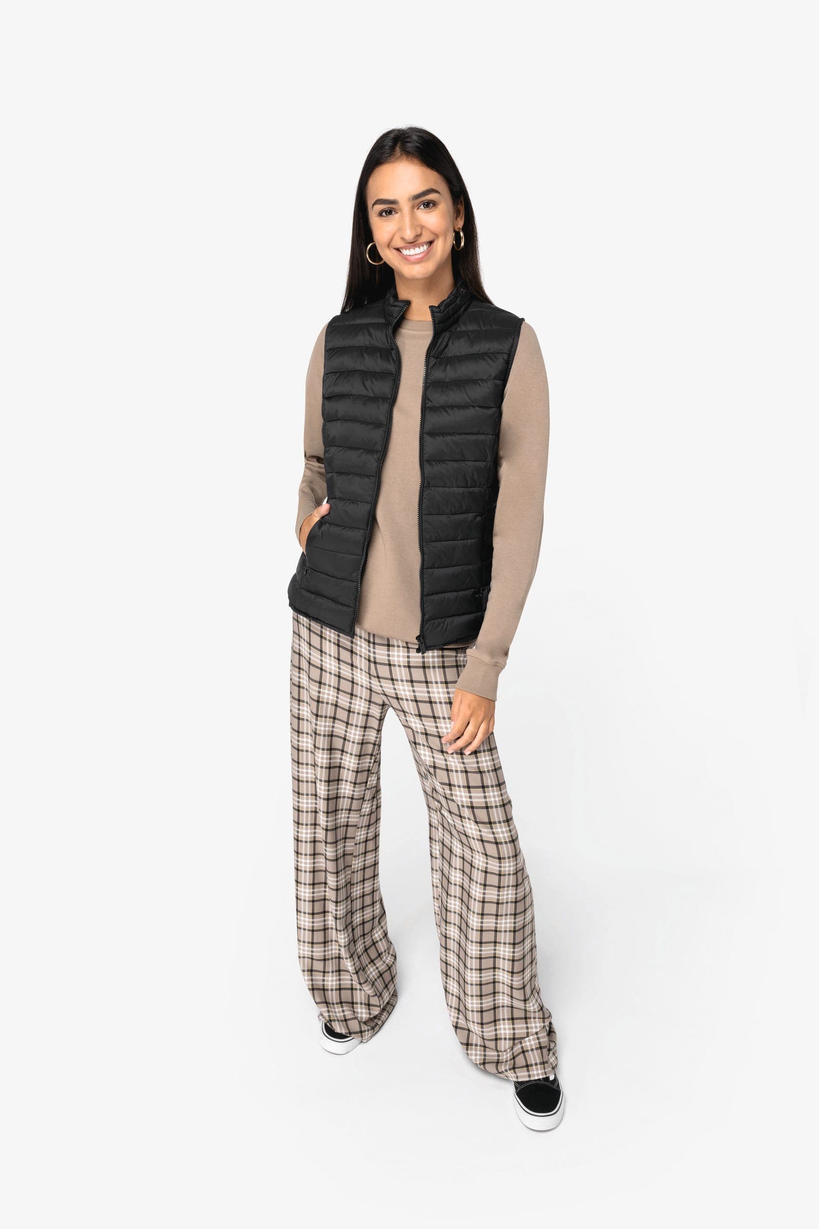 Bodywarmer écoresponsable léger femme en situation
