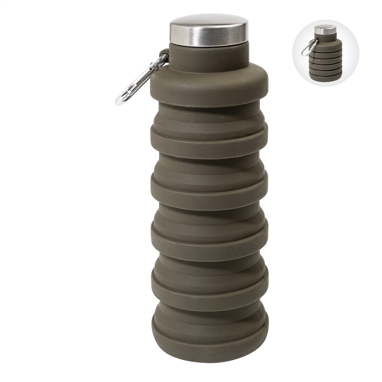 Bouteille pliable coloris Vert