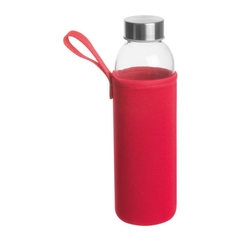 Bouteille en verre « Klagenfurt » coloris Rouge