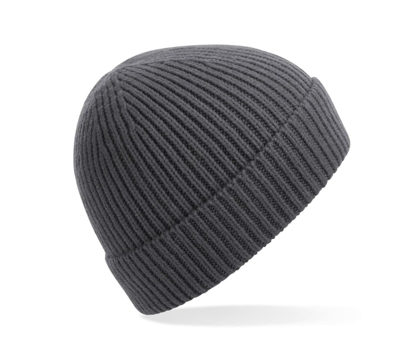 ENGINEERED KNIT RIBBED BEANIE coloris Gris graphite