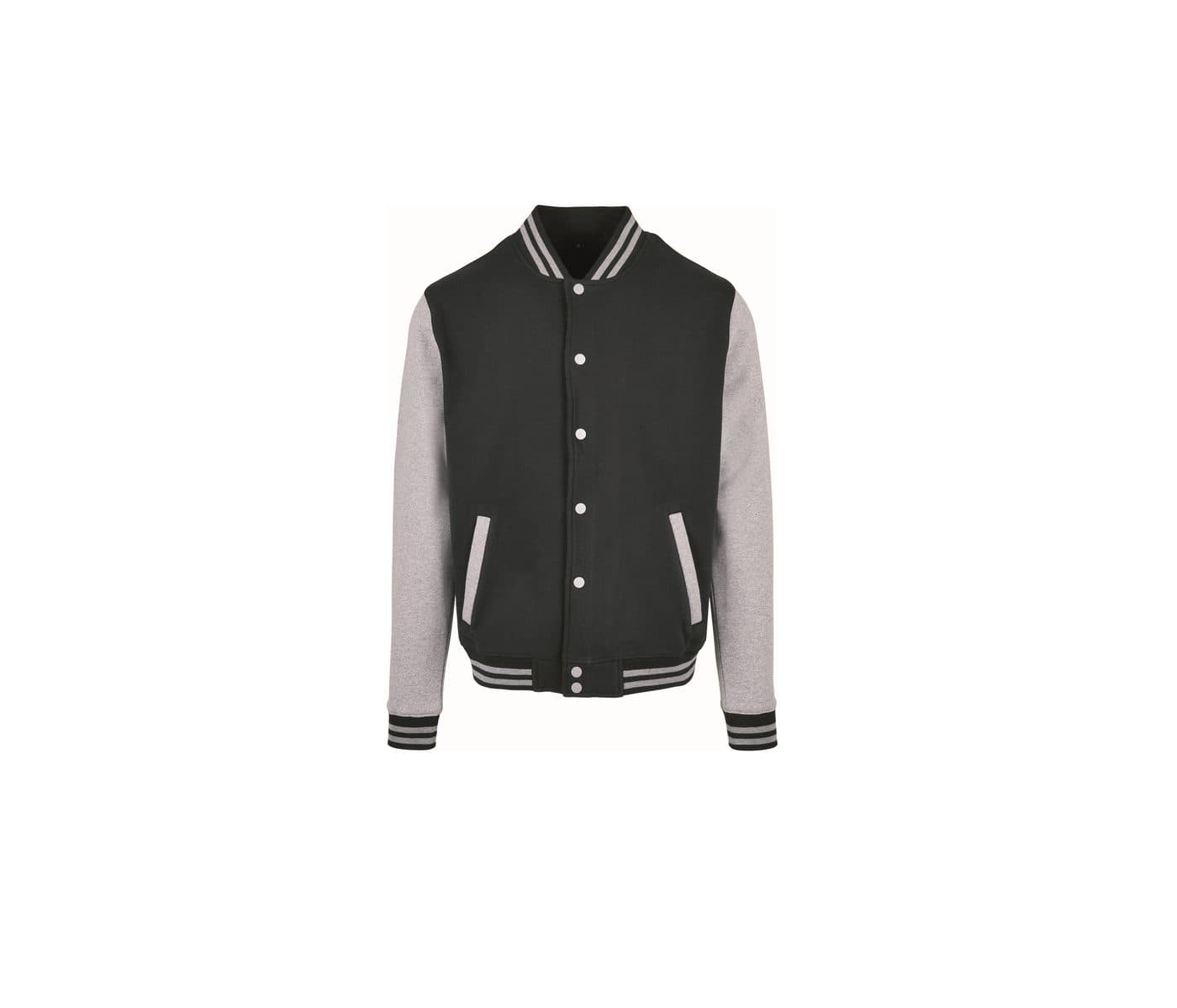 COLLEGE JACKET coloris Noir / Gris chiné