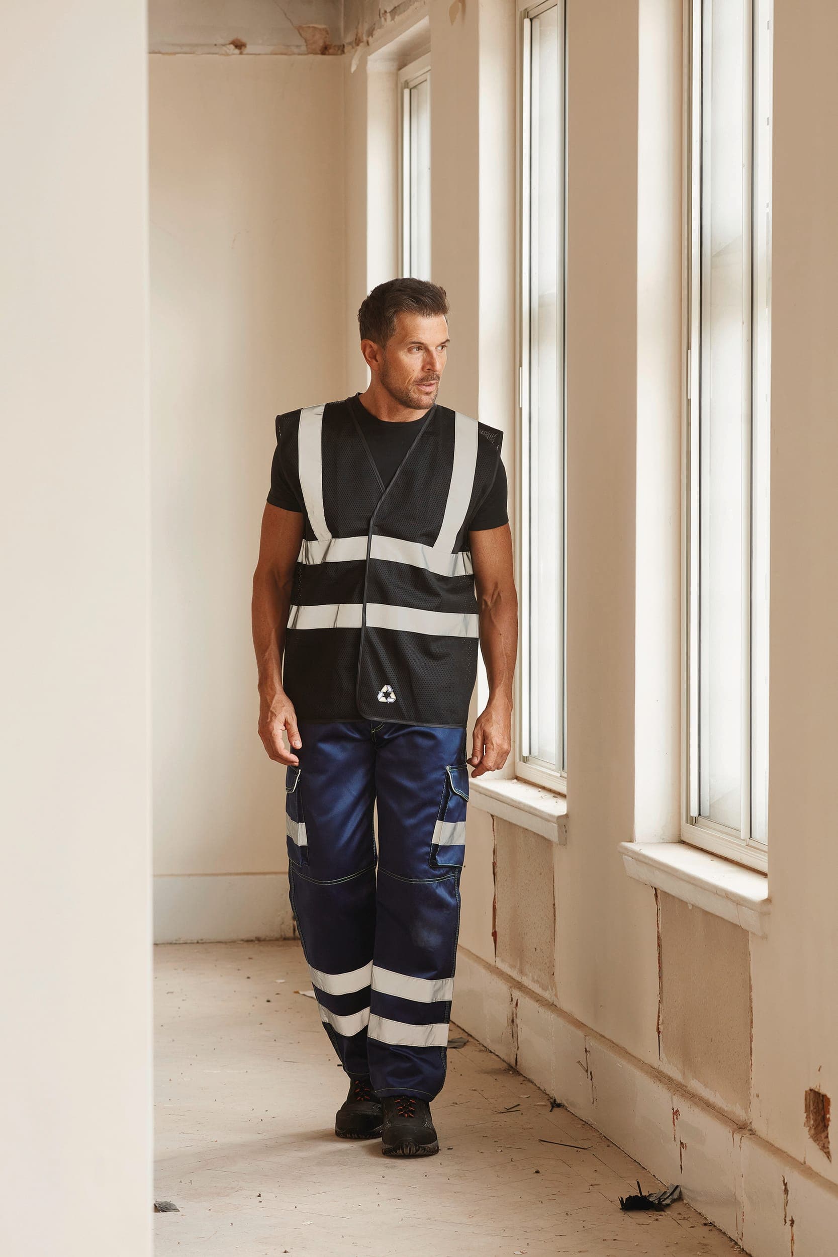 Gilet haute visibilité à maille ajourée en situation