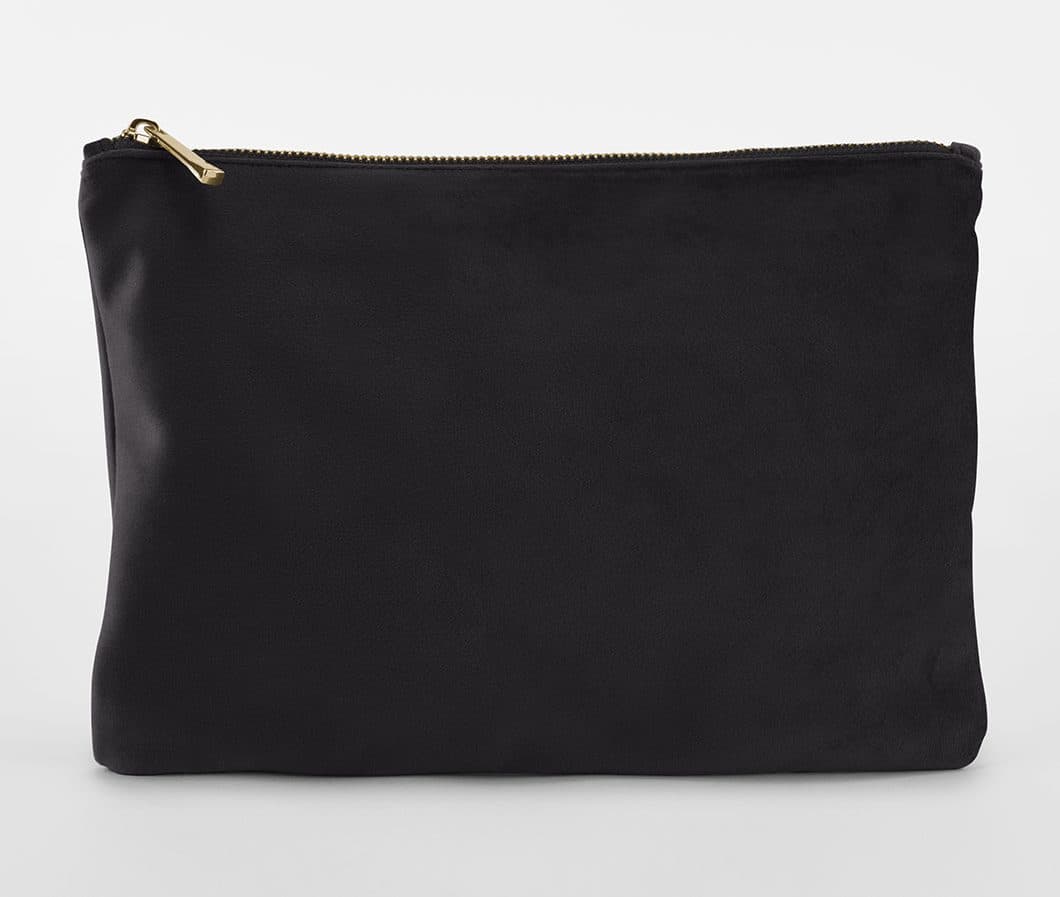 VELVET ACCESSORY POUCH coloris Noir onyx