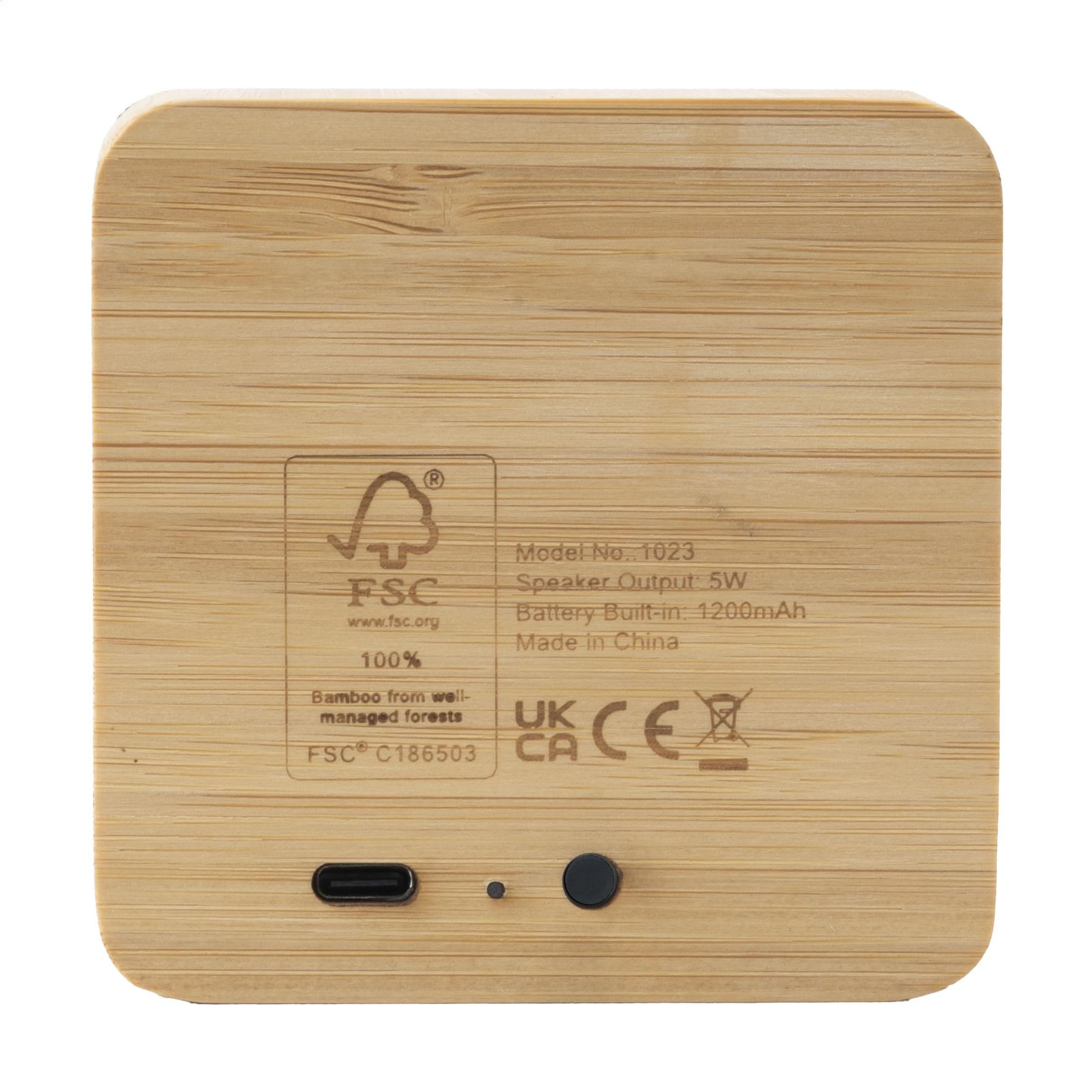 Enceinte sans fil Sonido 5W bambou en situation