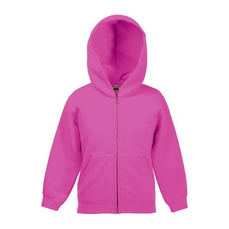 KIDS CLASSIC HOODED SWEAT JACKET coloris Fuchsia