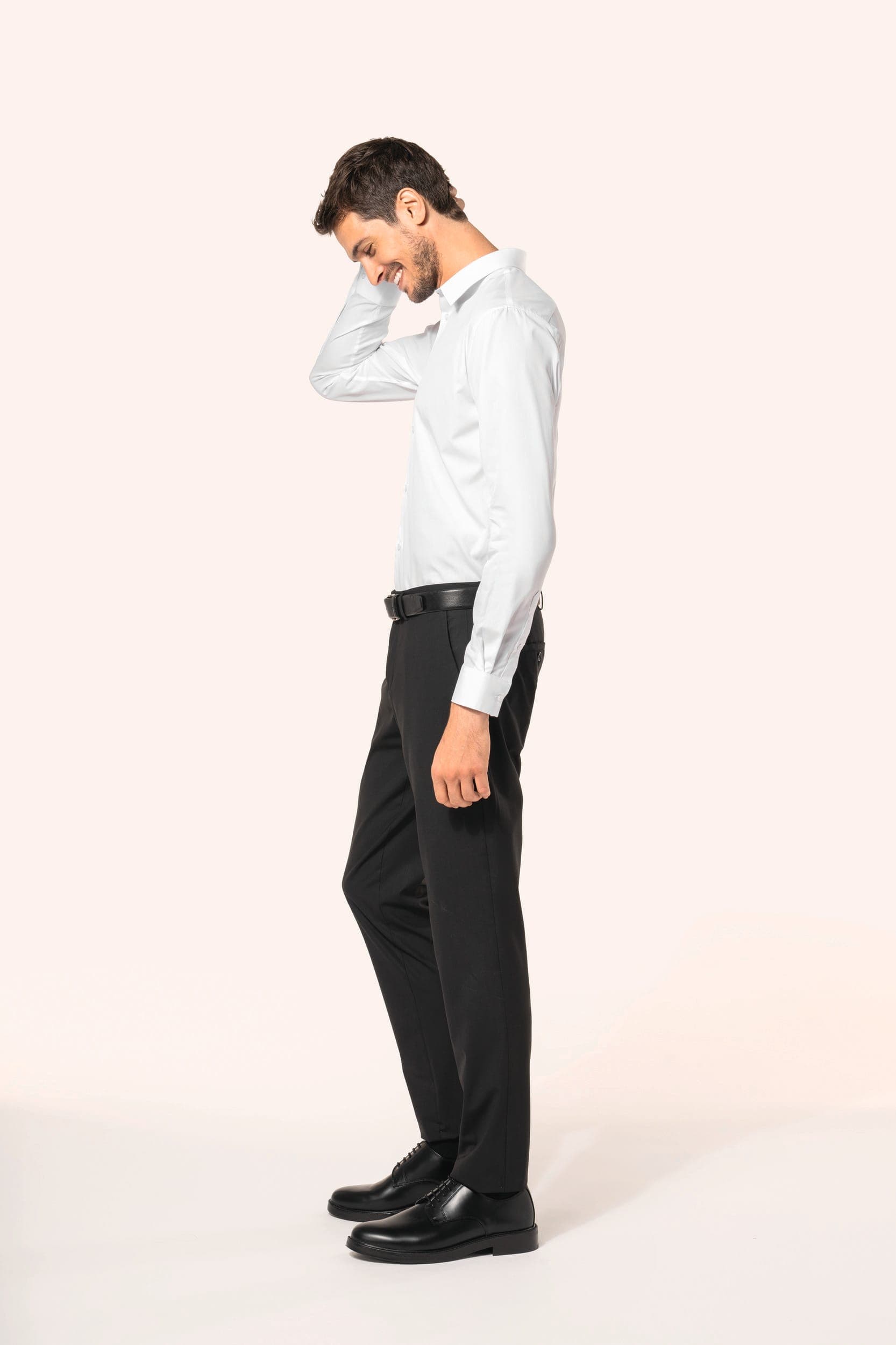 Chemise popeline en coton Supima® homme en situation