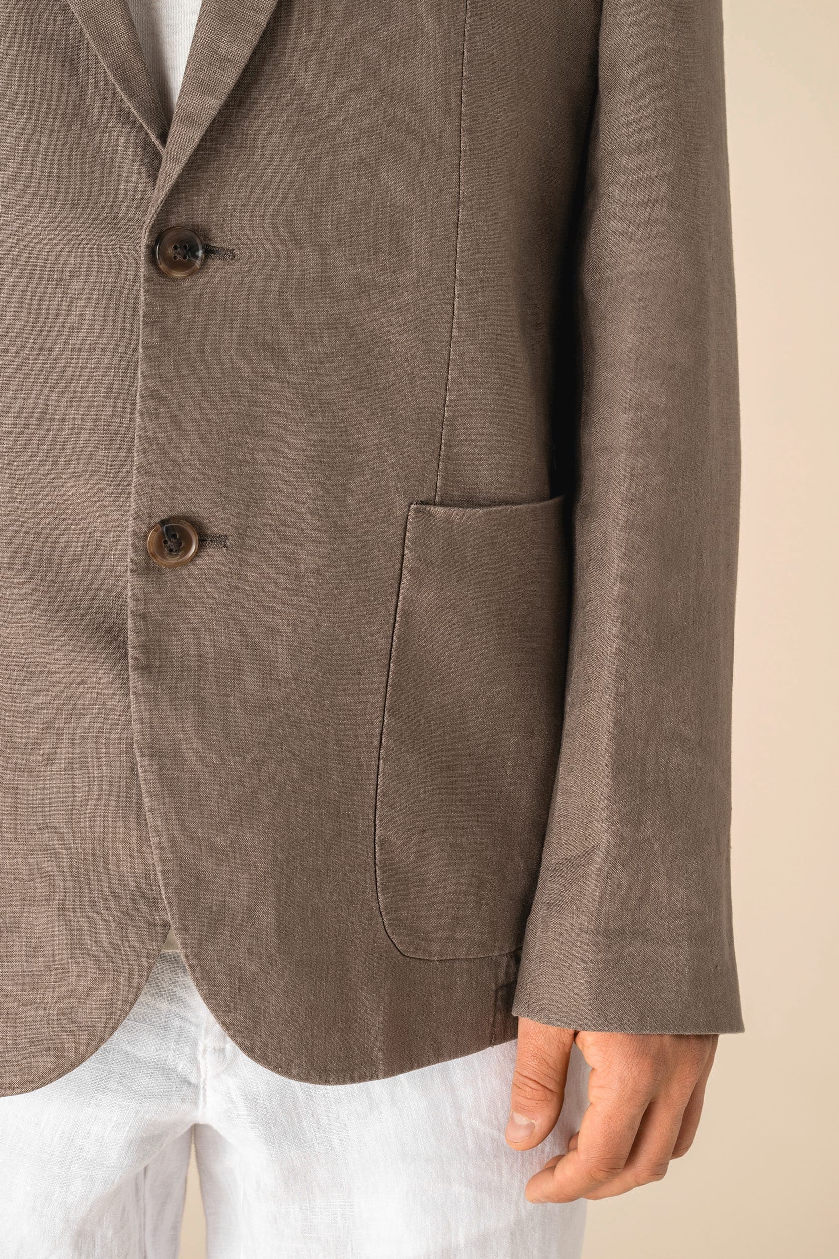 Blazer délavé en lin homme en situation