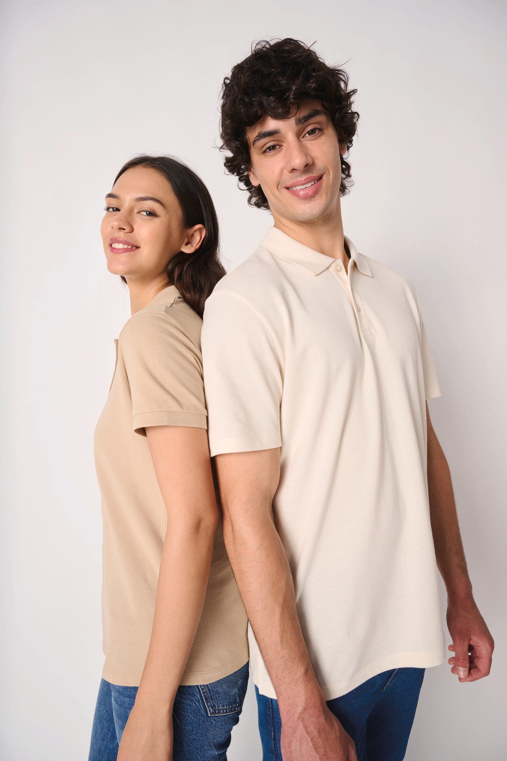 Polo piqué femme en situation