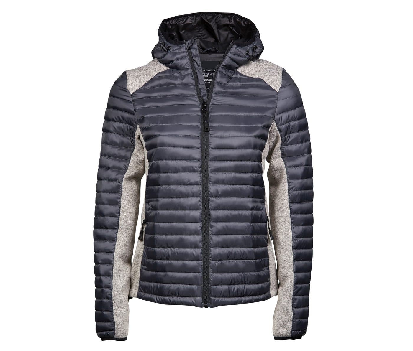 LADIES HOODED OUTDOOR CROSSOVER coloris Gris espace / Gris chiné