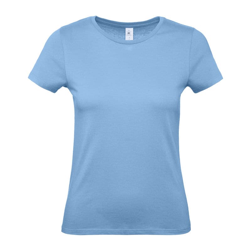 B&C #E150 WOMEN T-SHIRT coloris Bleu ciel